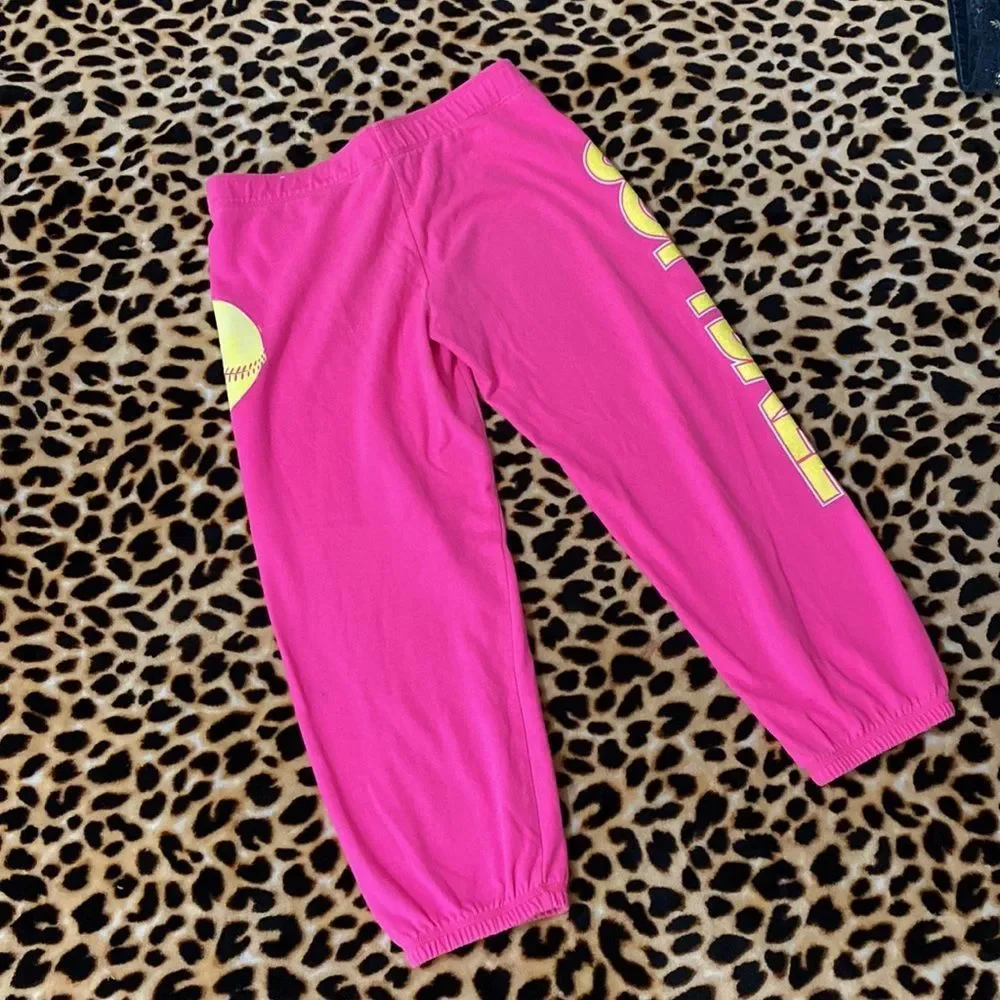 •JUSTICE• hot pink capri sweatpants/jogger in size 16 - Picture 2 of 8